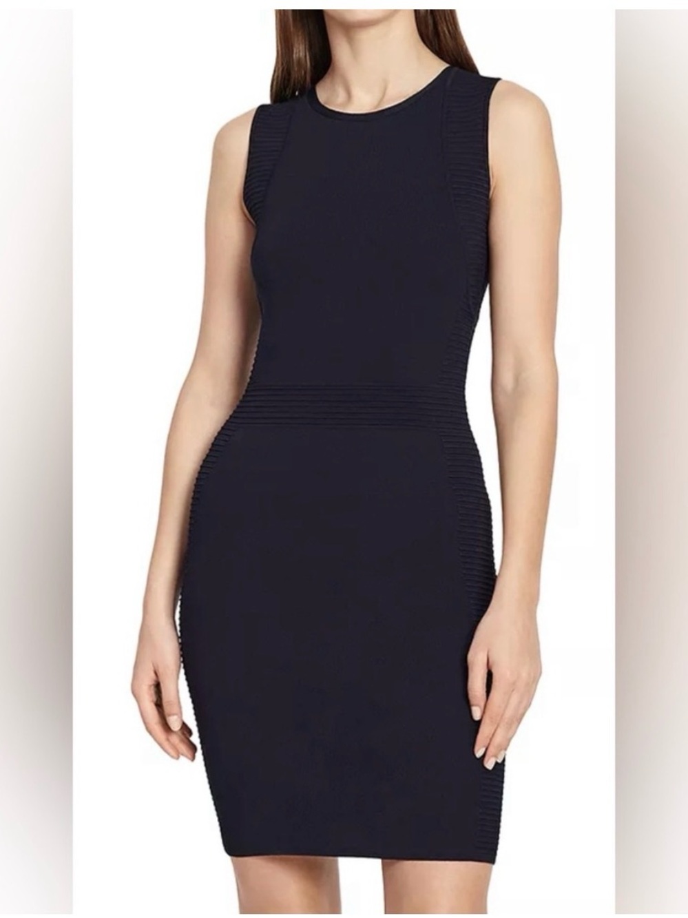 Reiss Diana Fitted Bodycon Dress in Navy